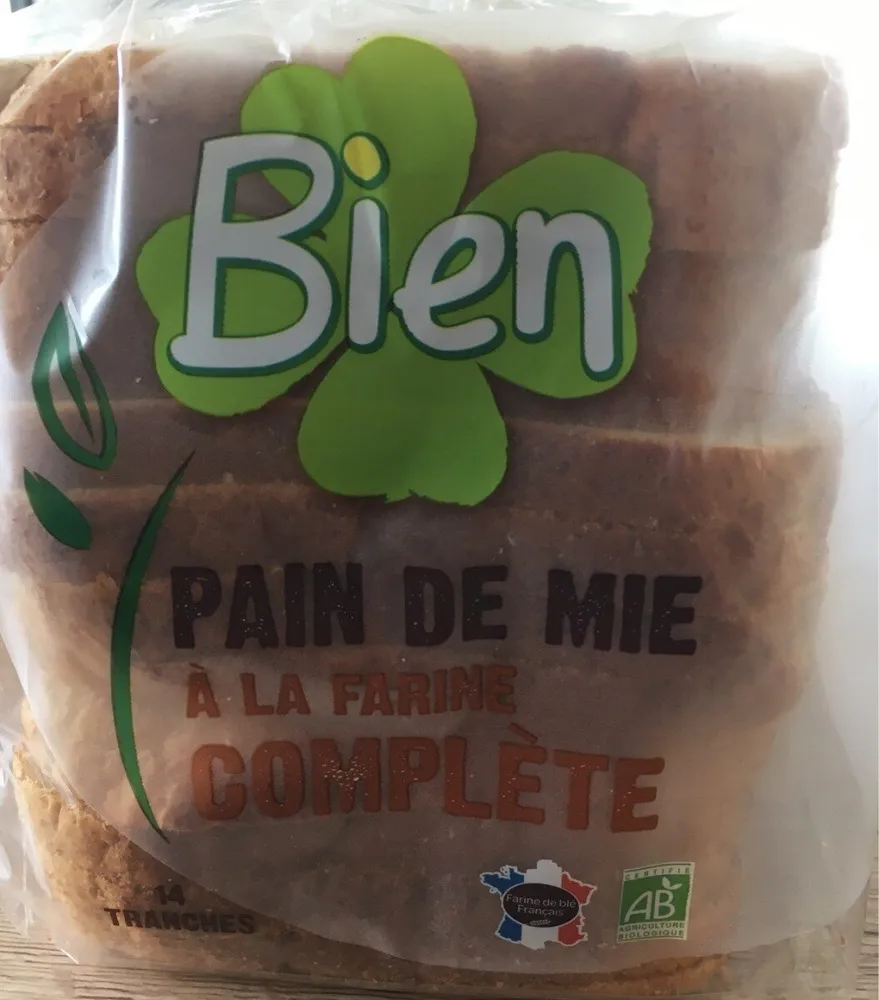 Pain de mie à la farine complète