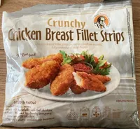 Crunchy chicken breast fillet strips
