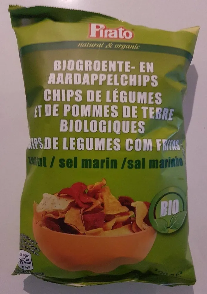 Chips de légumes et de pomme de terre biologique
