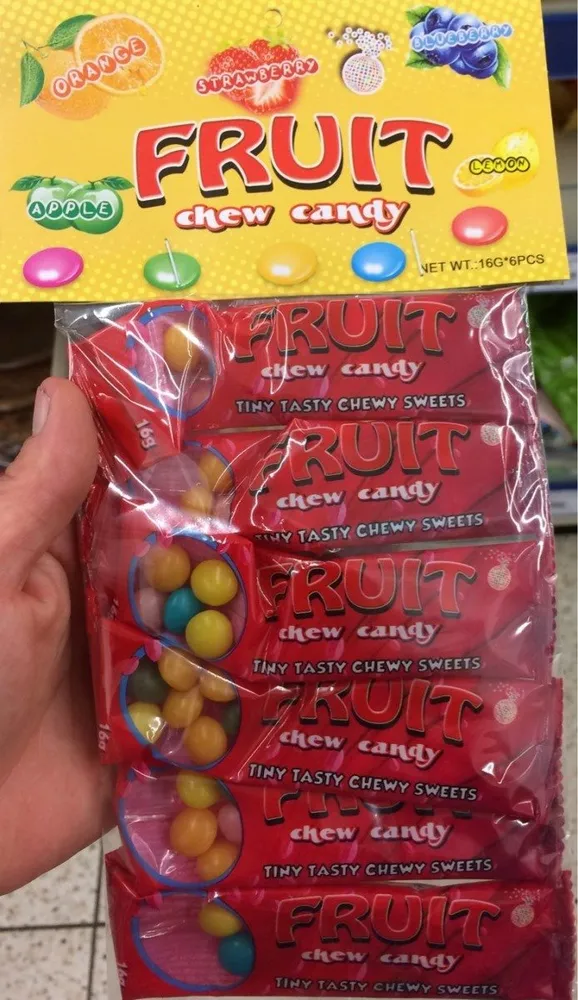 Fruit chew candy