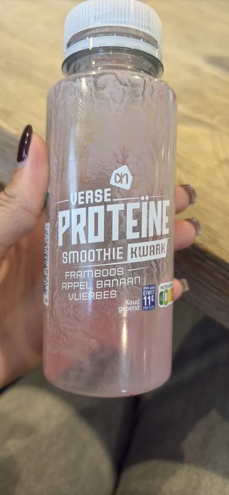 Verse Proteïne Smoothie Kwark Framboos Appel Banaan Vlierbes
