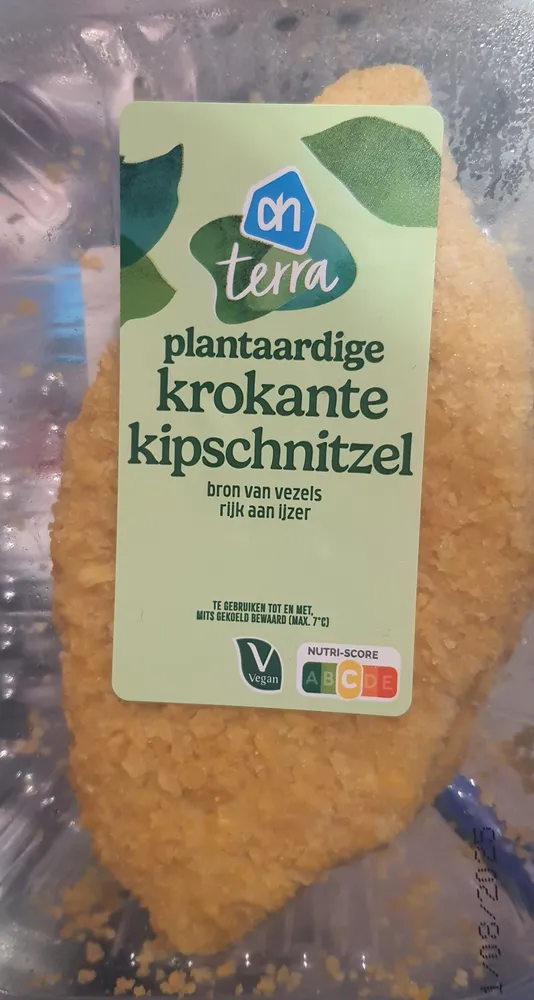 plantaardige krokante kipschnitzel