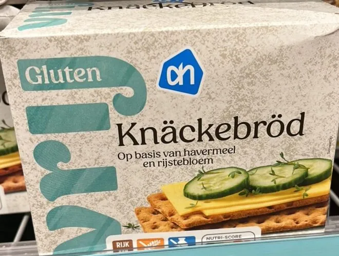 Gluten ch Knäckebröd Op basis van havermeel en rij