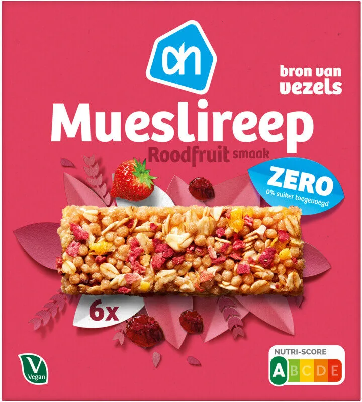 daa.!sanพ panašias so MUESLIREEP MET ROODFRUITSMAA