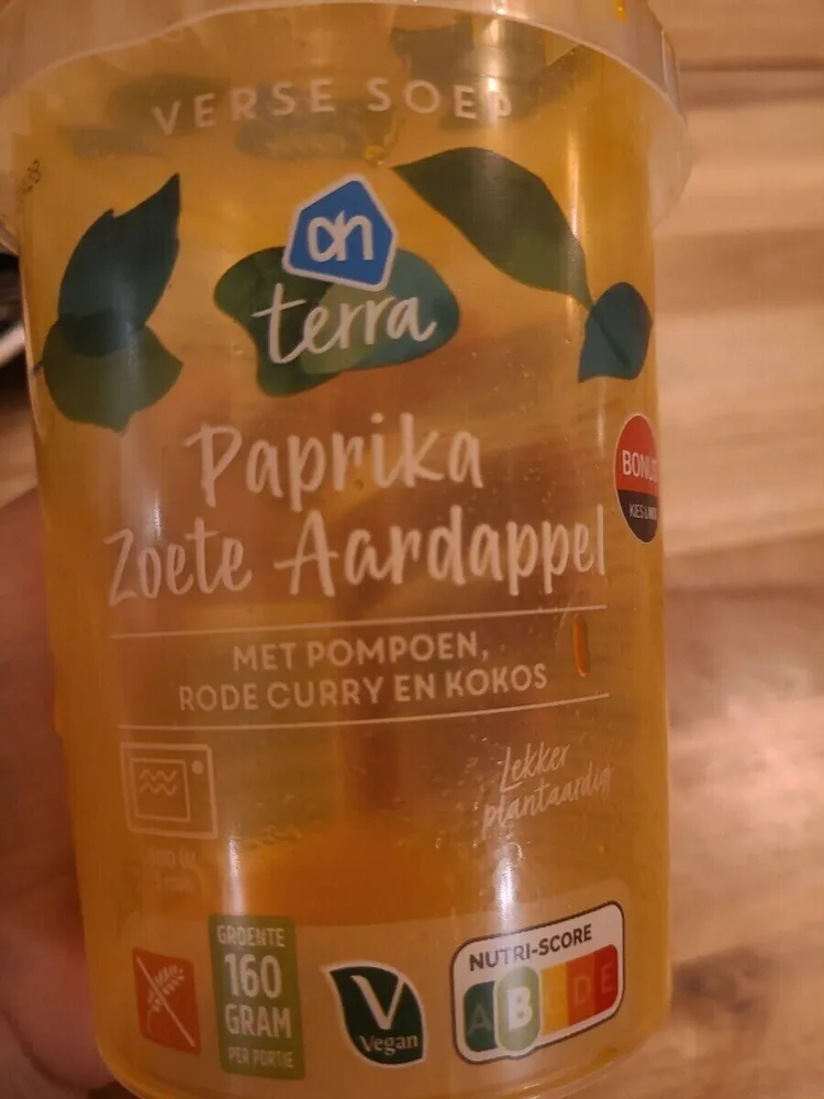 Rode Paprika-Zoete Aardappel Soep