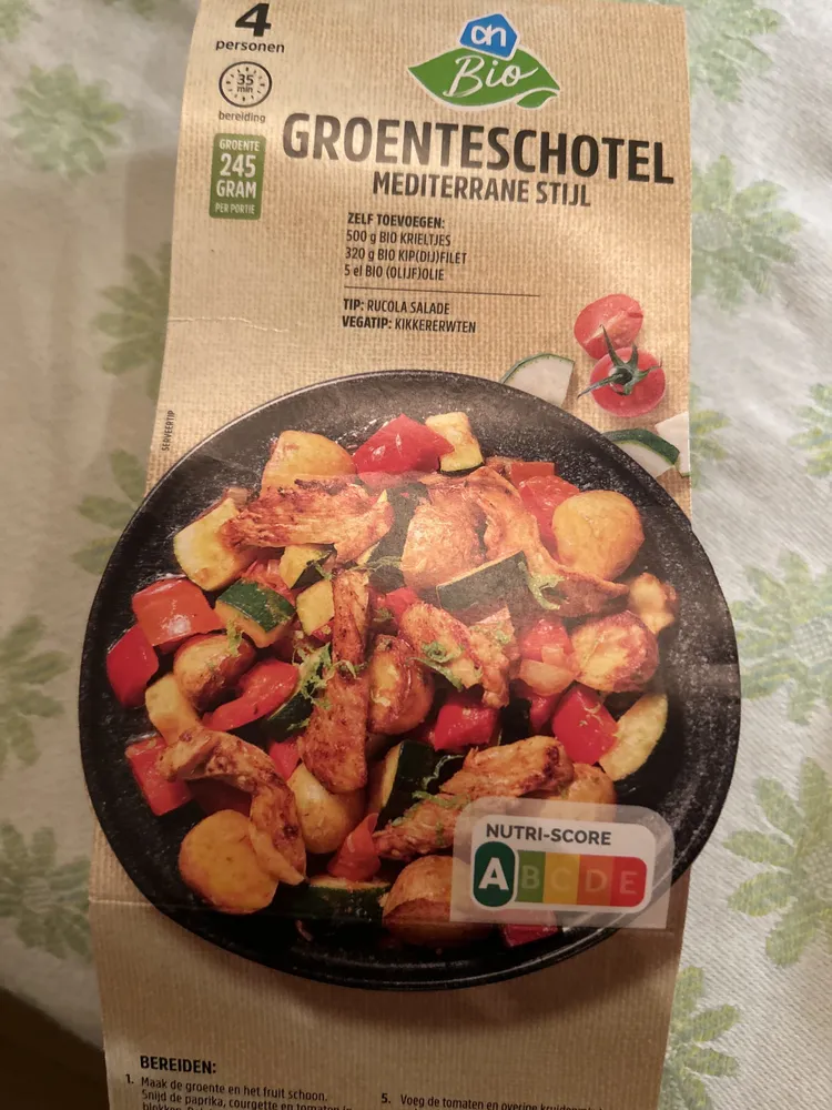 Groenteschotel mediterrane stijl