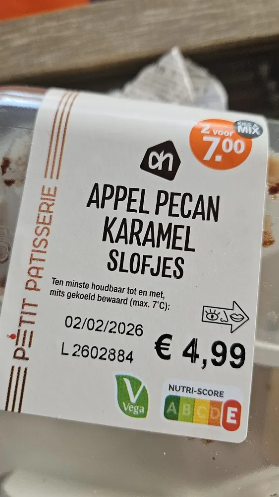 Appel Pecan Karamel Slofje