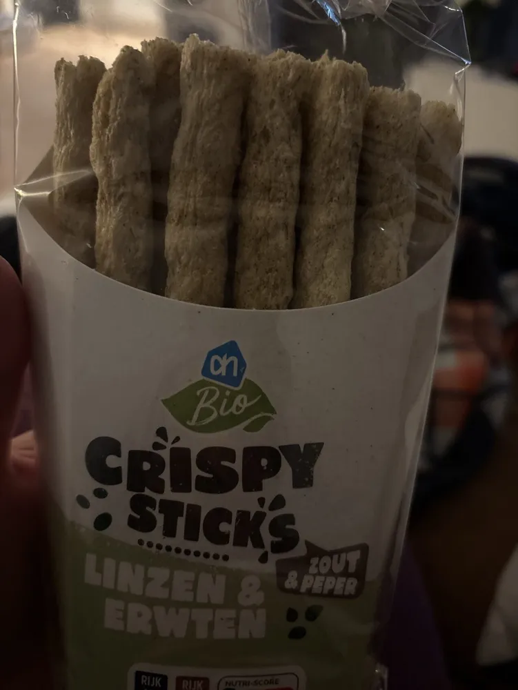 Crispy Sticks Linzen & Erwten zout & peper
