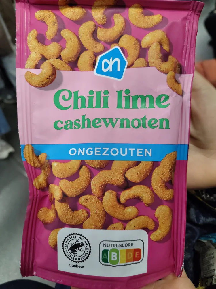 Albert Heijn Chili Lime Cashewnoten ongezouten