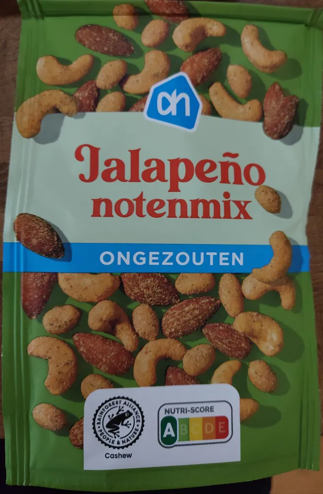 Jalapeño notenmix ongezouten