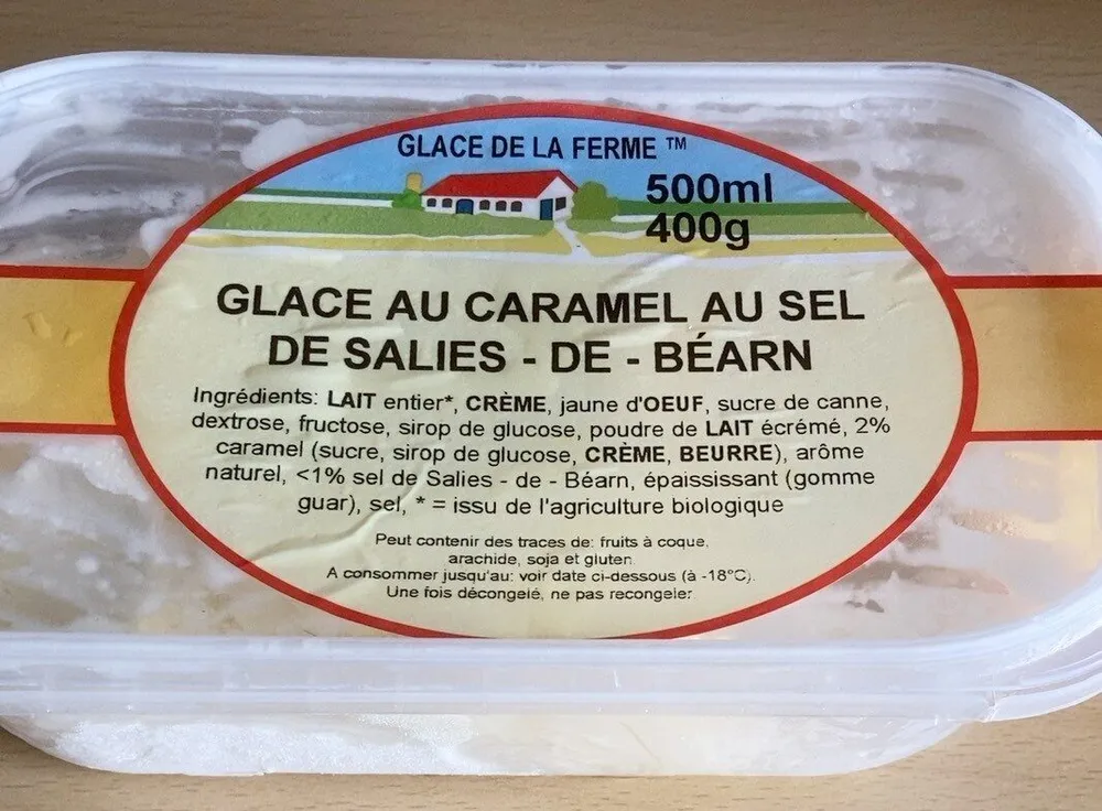 Glace au caramel au sel de Salies de Béarn
