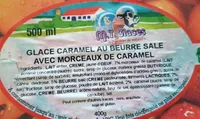 Glace caramel au beurre salé avec morceaux de caramel