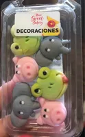 Surtido de animales de pasta de azúcar