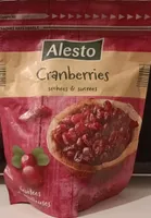 Cranberries séchées et sucrées