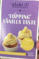 Topping vanilla taste