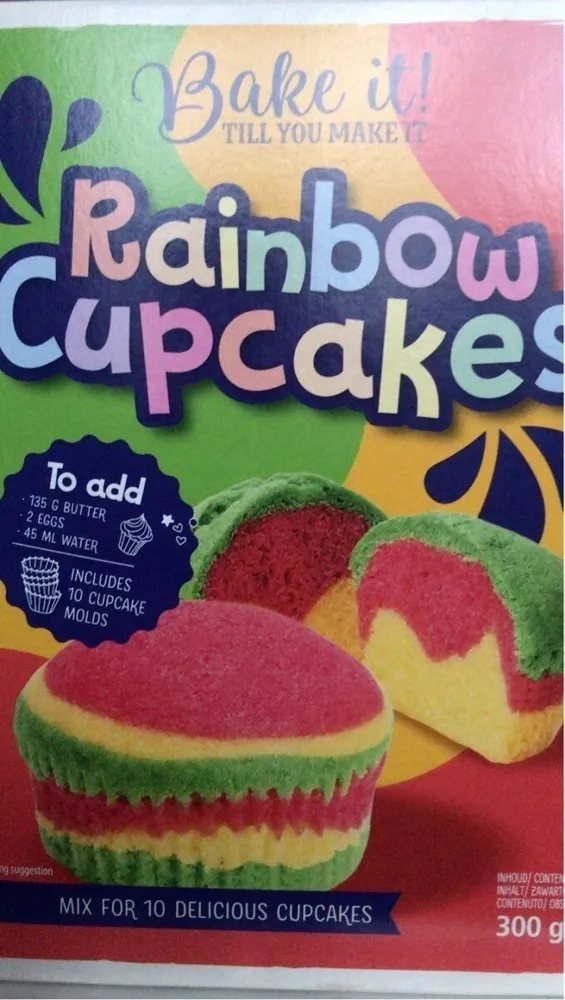 Rainbow cupcakes