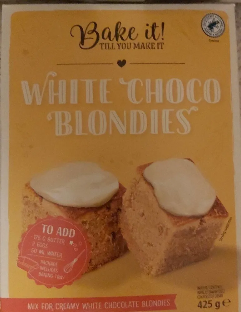 White  chocolat blondies