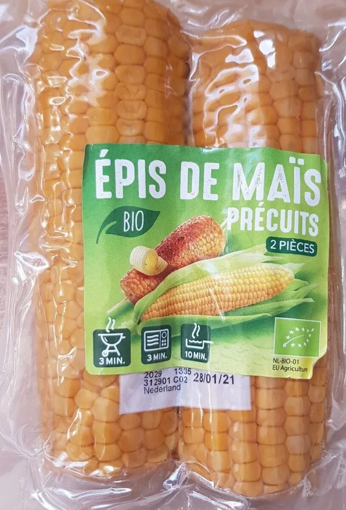 Epis de mais precuits