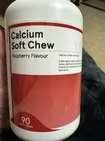 Calcium Soft Chew Raspberry Flavour