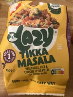 Tikka Masala Vegetables, Rice & Chicken Style Pieces (Pea Protein-Based)