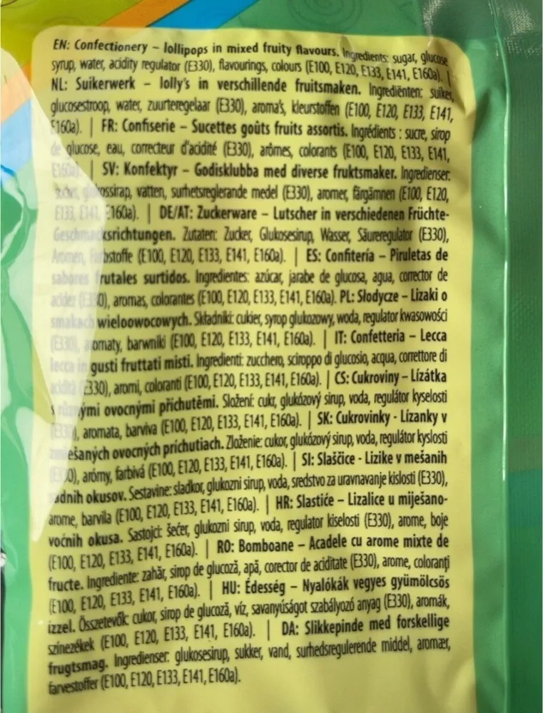 Twist lolly