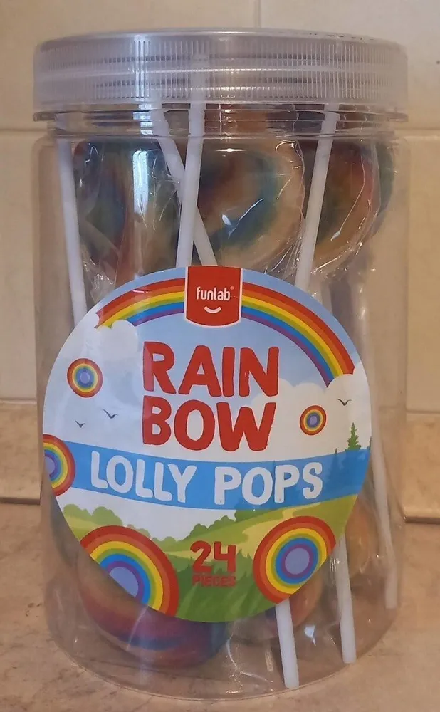 Rainbow lollypops