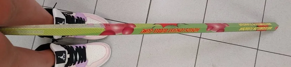 Worlds longest bubble gum cocumber