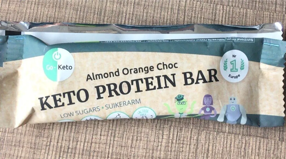 Almond Orange Choc keto protein bar