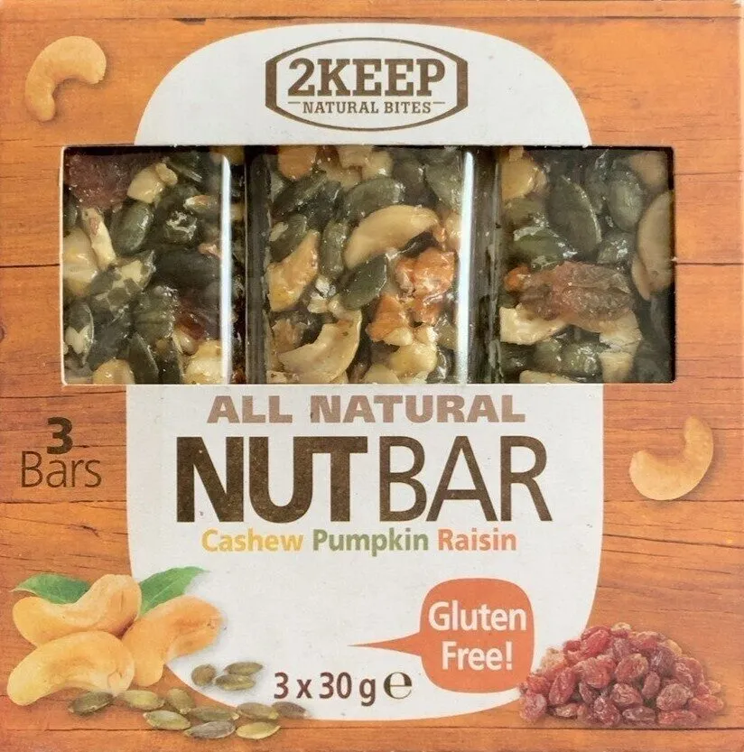Nut Bar Cashew Pumpkin Raisin