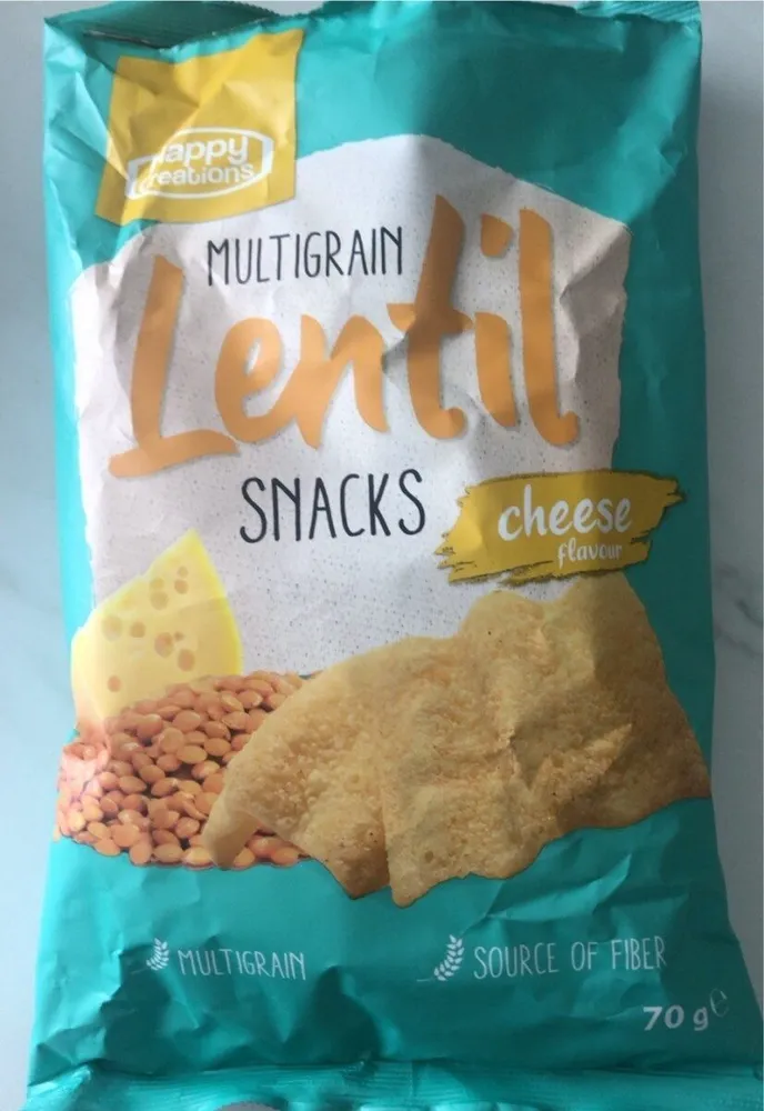 Multigrain lentil snack