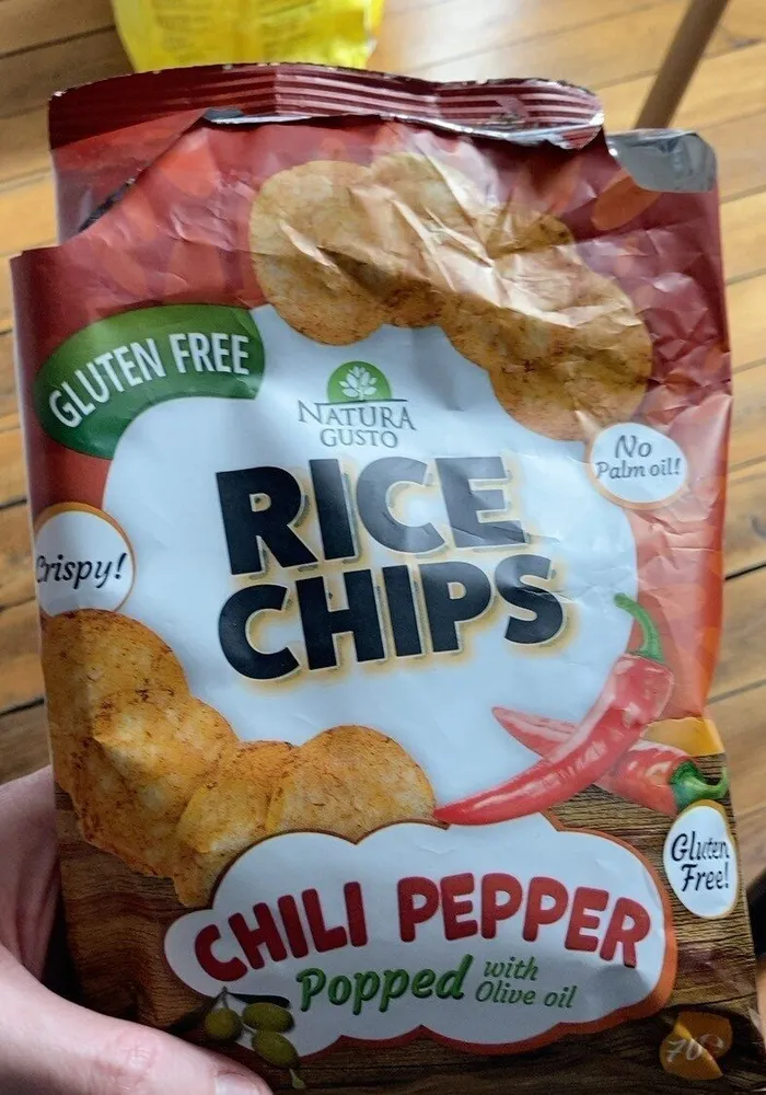 Rice chips chili pepper