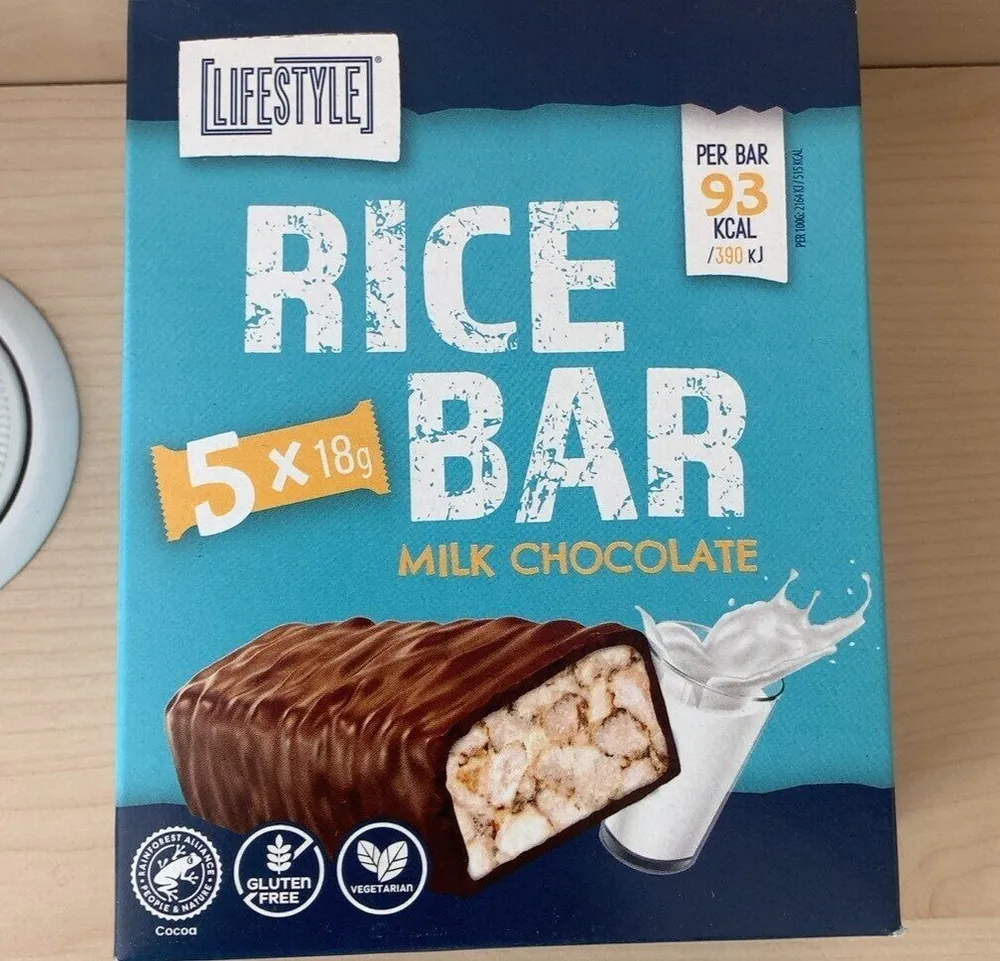 Rice bar milk chocolate