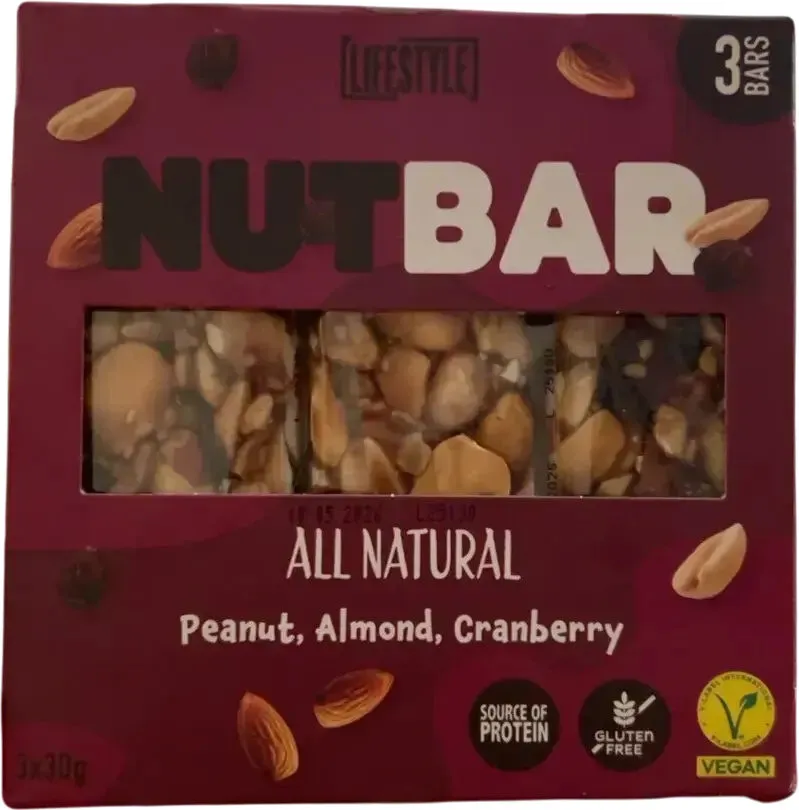 Nutbar Peanut, Almond, Cranberry
