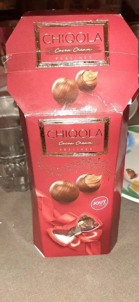 Cocoa cream pralines