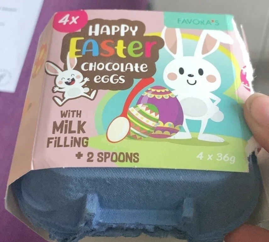 Happy Easter chocolate eggs