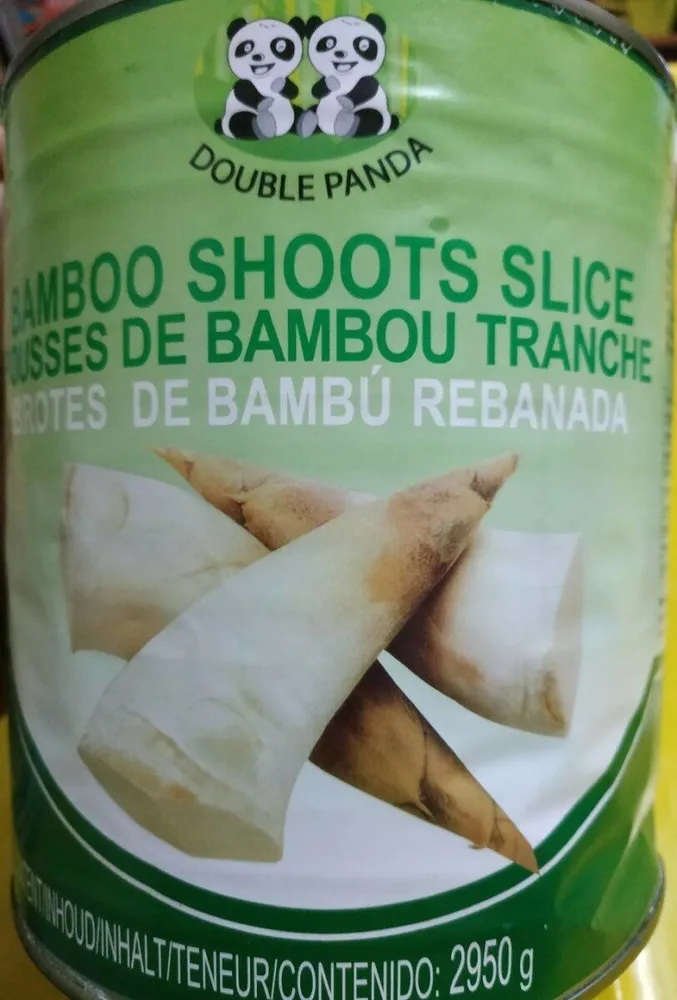 Pousses de bambou tranche
