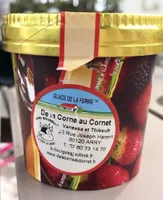 Crème glacée à la menthe avec copeaux de chocolat noir