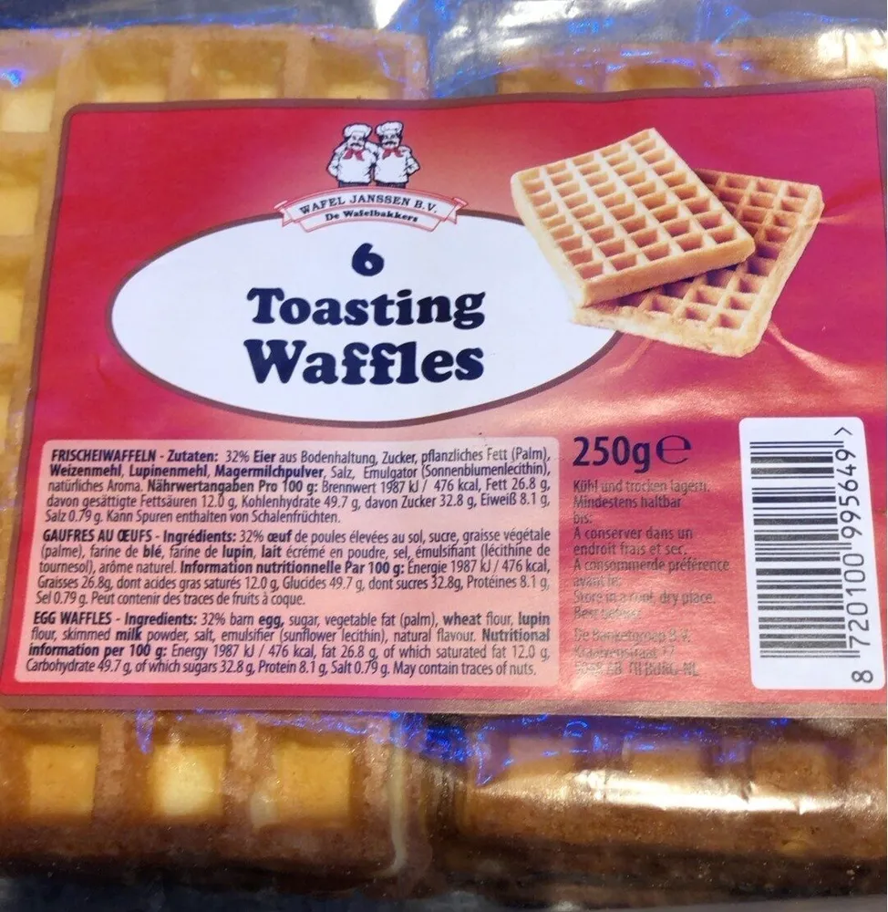 Toasted waffles