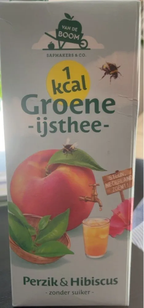 Groene ijsthee perzik & hibiscus