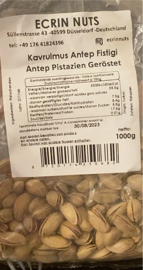 Kavrulmuş Antep fıstığı