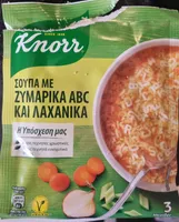 Σουπα ζυμαρικών abc