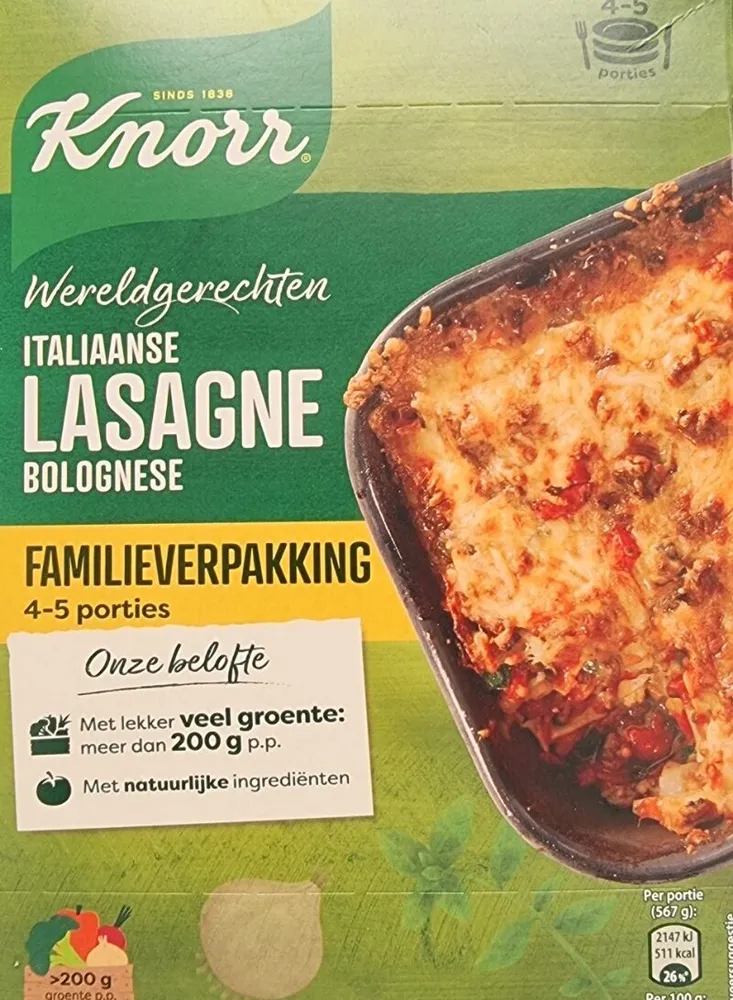 Lasagne Bolognese Familieverpakking