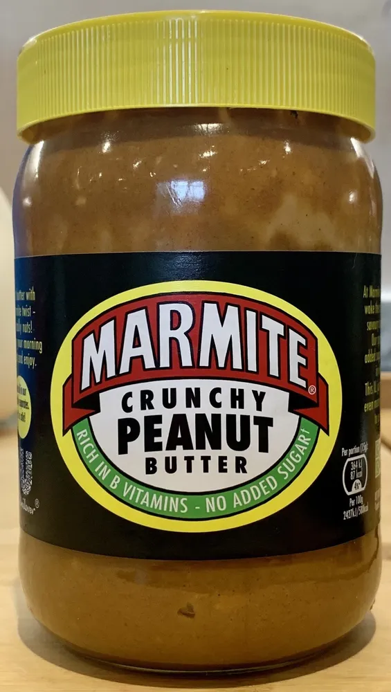 Marmite crunchy peanut butter