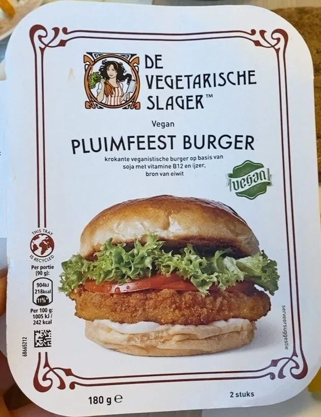 Vegan Pluimfeest burger