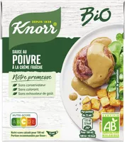 Knorr Sauce liquide Poivre à la crème fraiche BIO