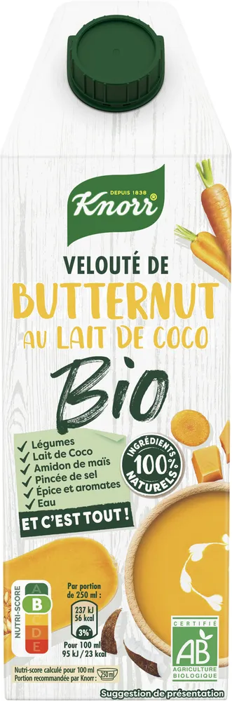 Knorr Velouté de Butternut au Lait de Coco 750ml - 3 Portions