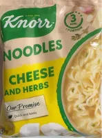 Noodles cheese and herbs