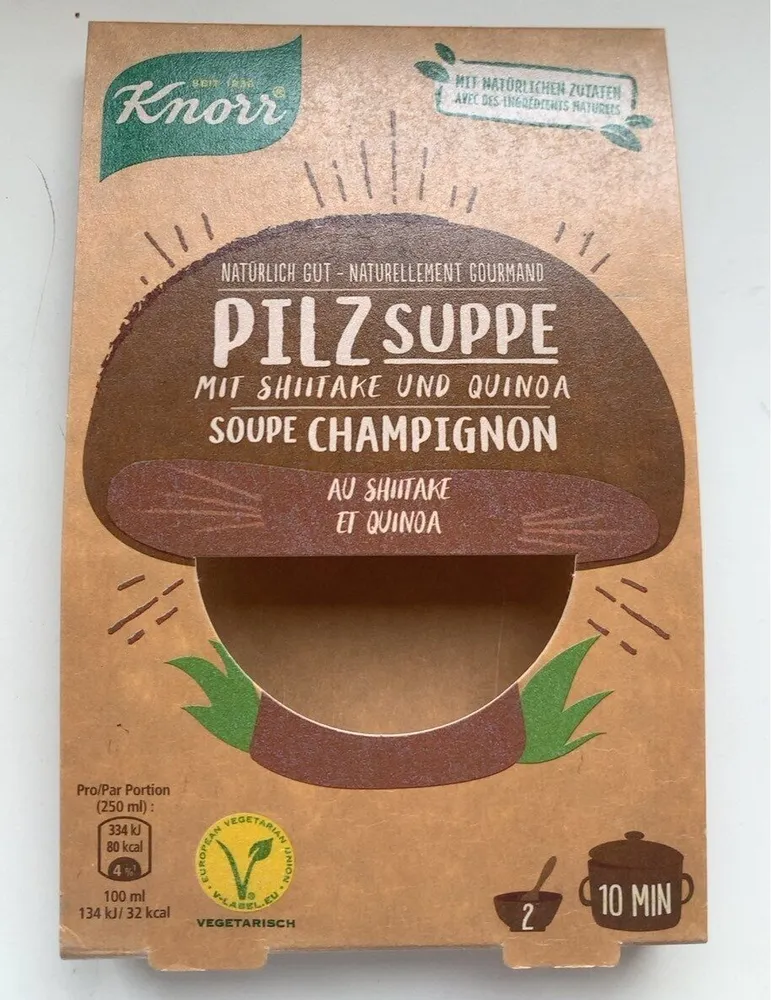 Soupe champignions au shiitake et quinoa