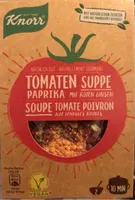 Soupe tomate poivron aux lentilles rouges