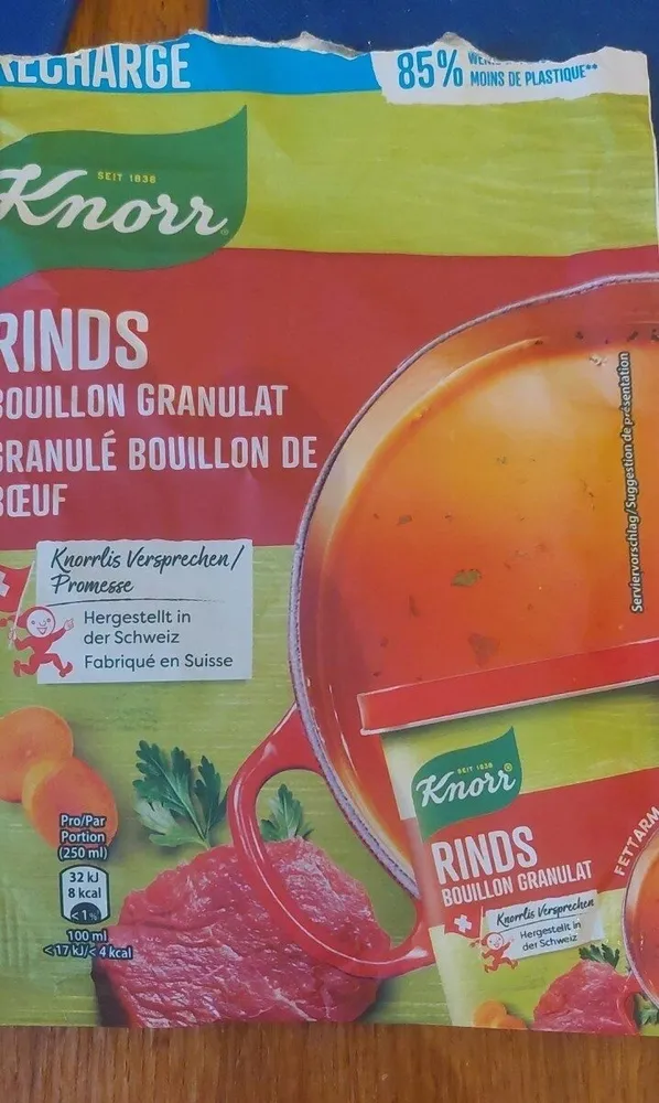 Granulés bouillon Knor Boeuf